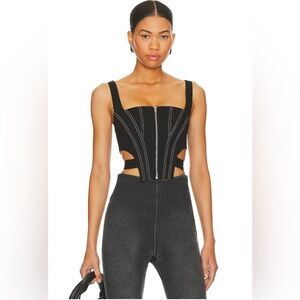 superdown Draya Corset Top in Black